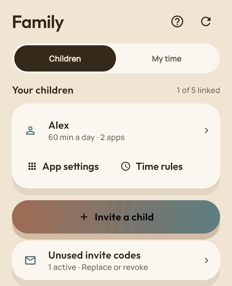Still Social Family with a sample child